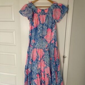 Lilly Pulitzer Off the Shoulder Maxi Dress